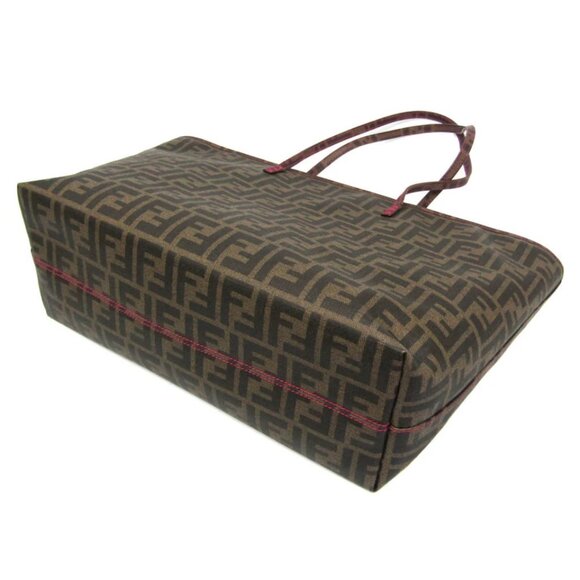 Fendi Zucca Women's PVC Shoulder Bag,Tote Bag Brown 740-022725 - Picture 2 of 12